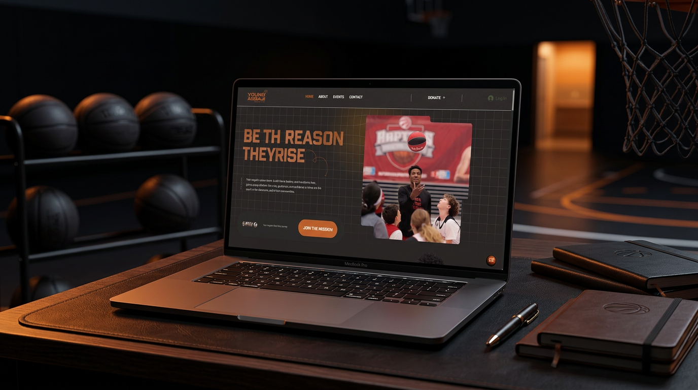 Young Agbaji Foundation custom Wix web design — visit youngagbajifoundation.org