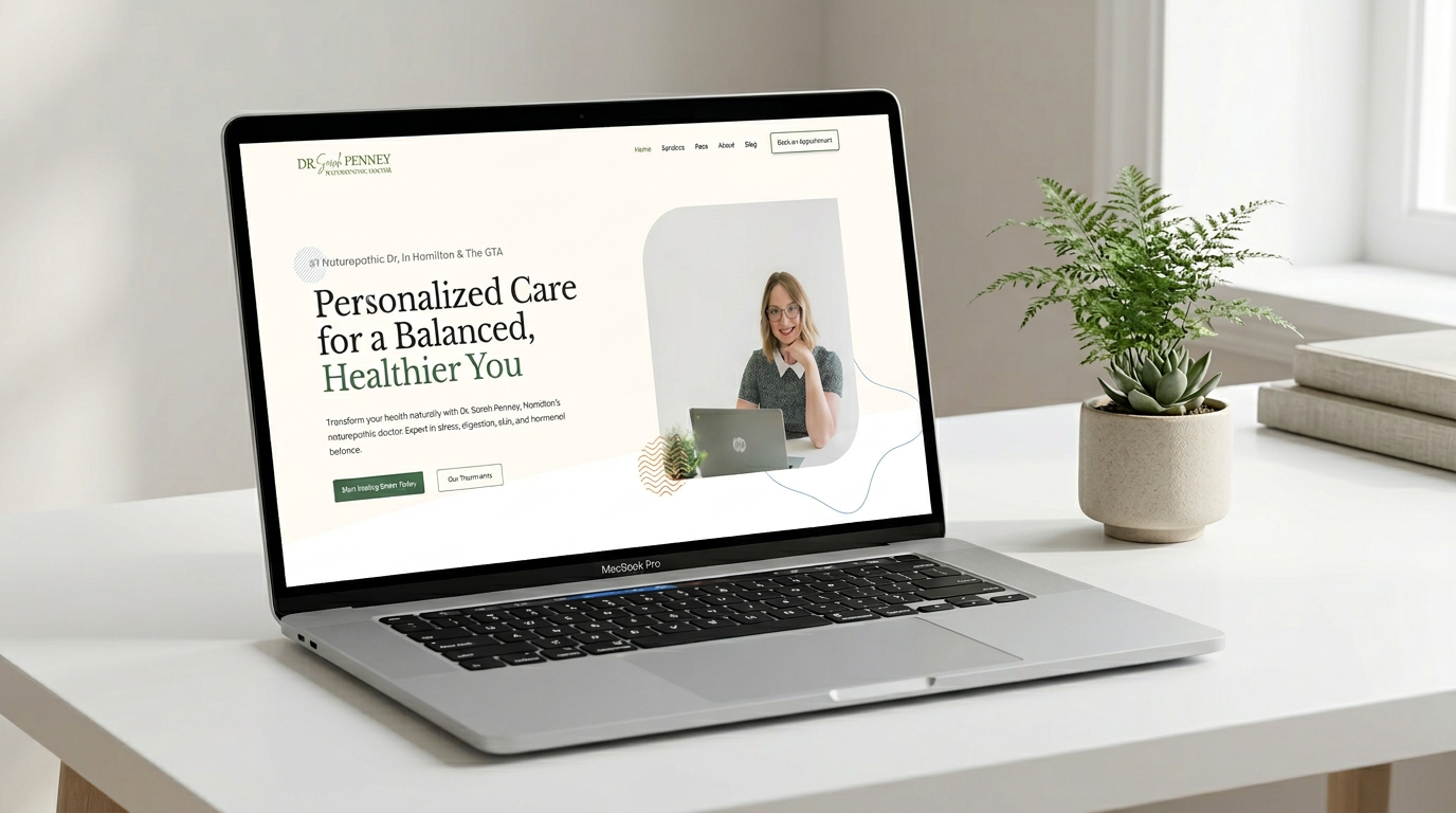 Dr. Sarah Penney custom Wix web design — visit completenaturalhealth.ca