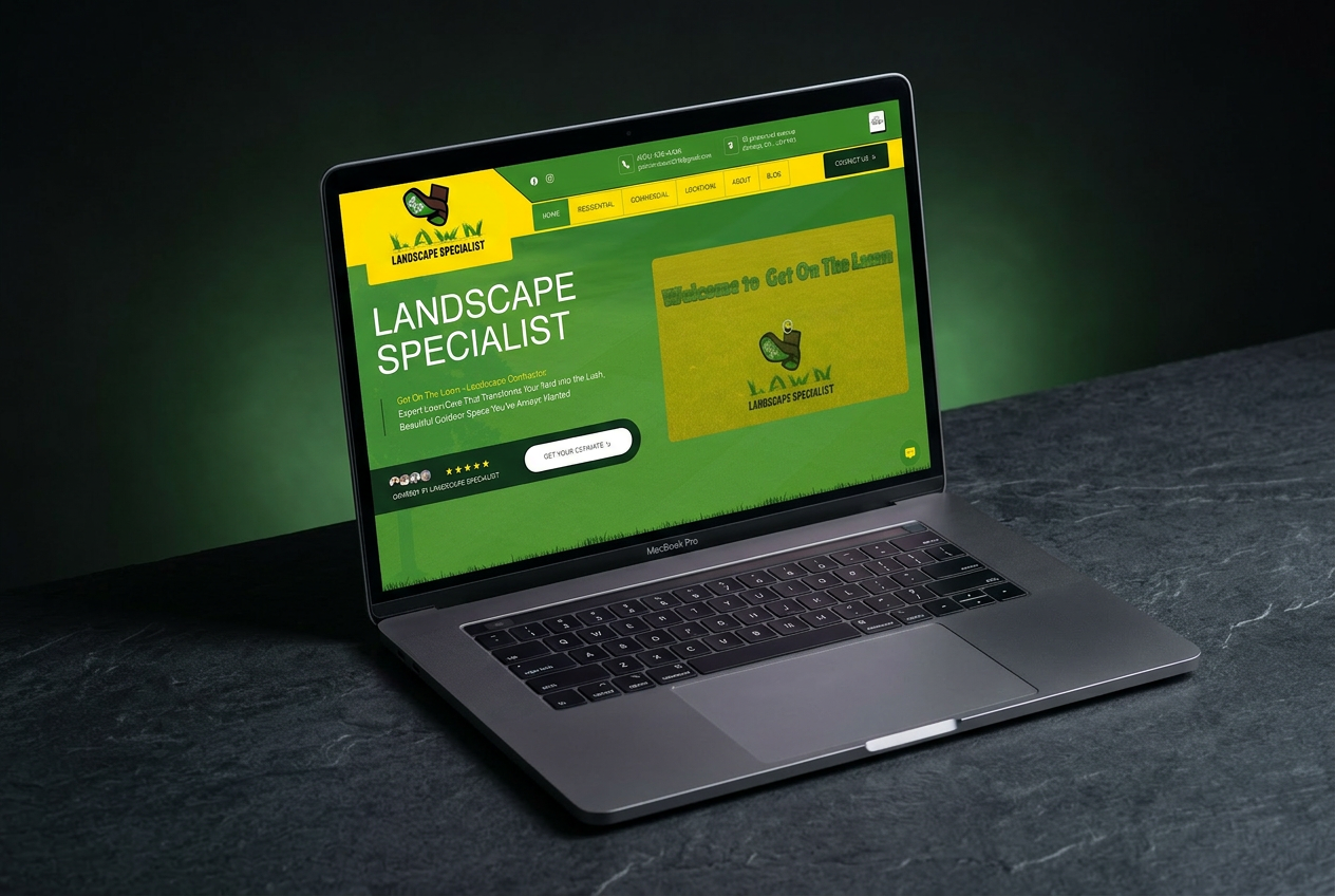 Get On The Lawn custom Wix web design — visit getonthelawn.ca