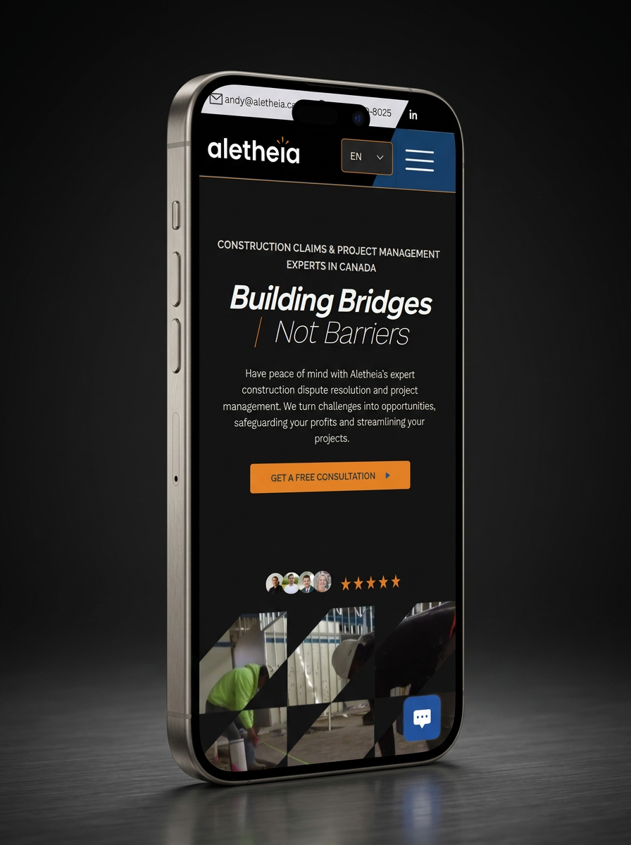 Aletheia Construction mobile